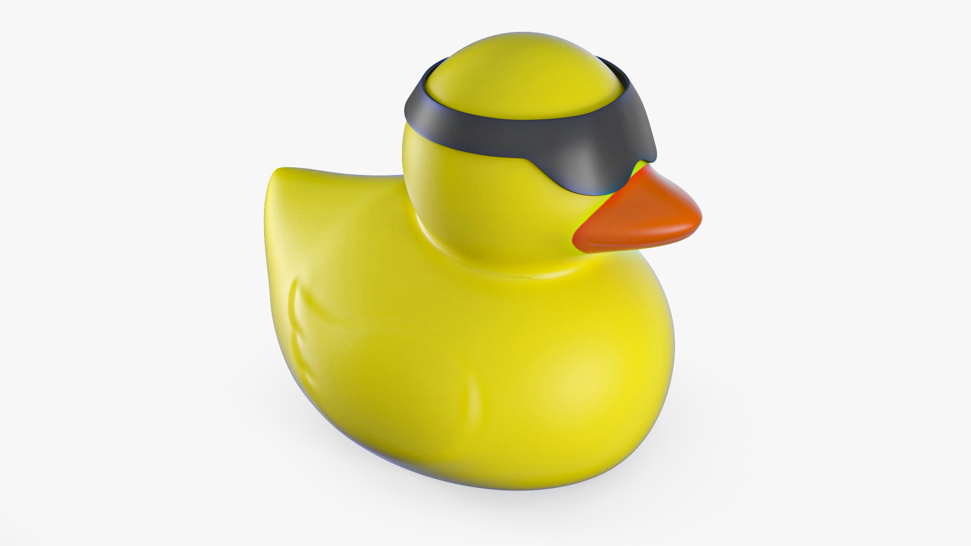Glasses Black for Rubber Duck 3D model