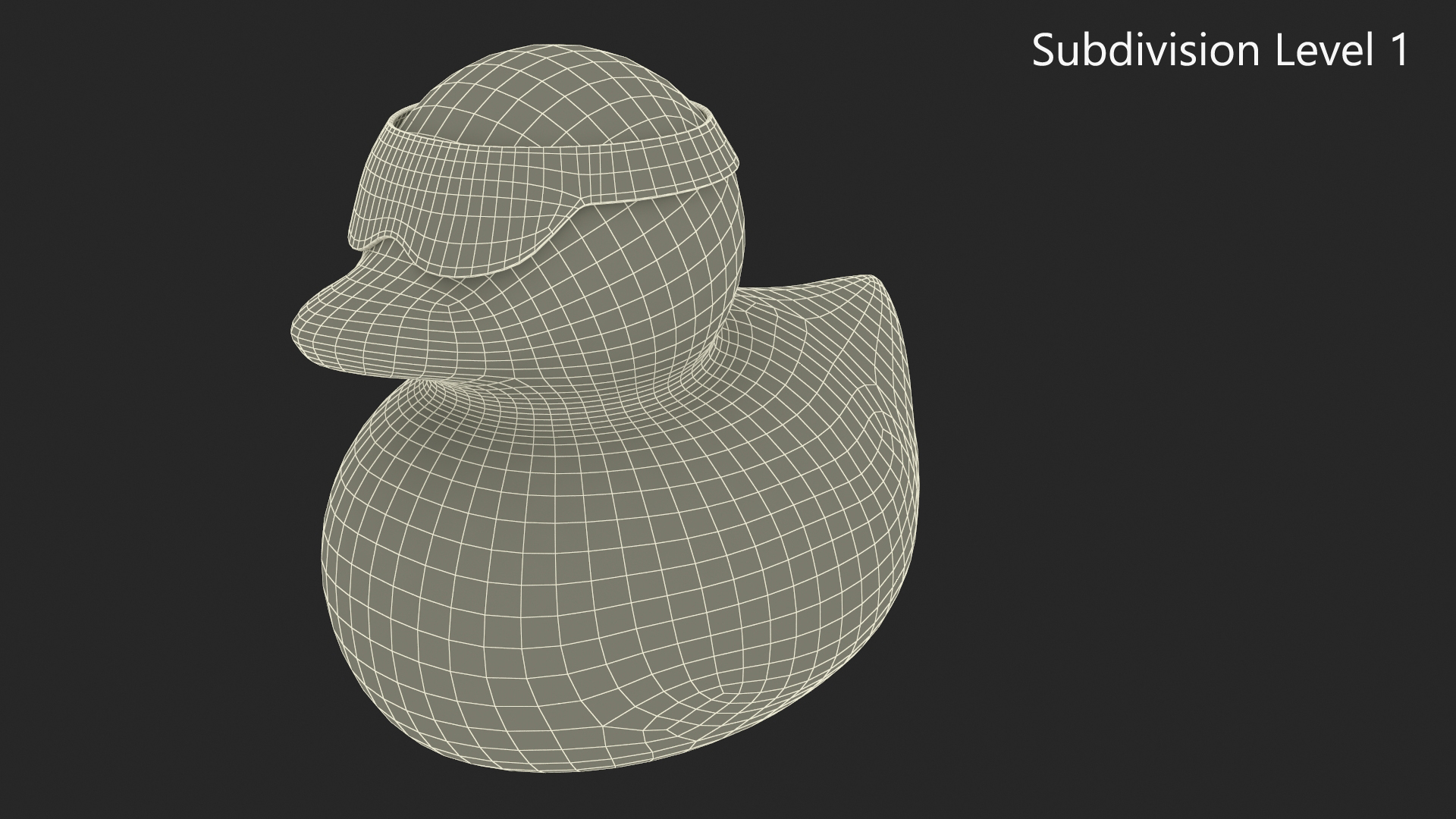 Glasses Black for Rubber Duck 3D model