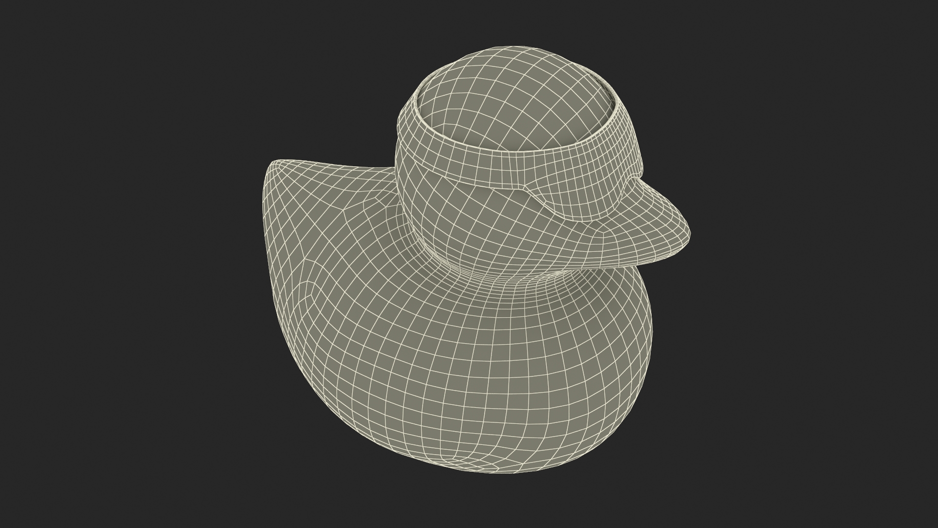 Glasses Black for Rubber Duck 3D model