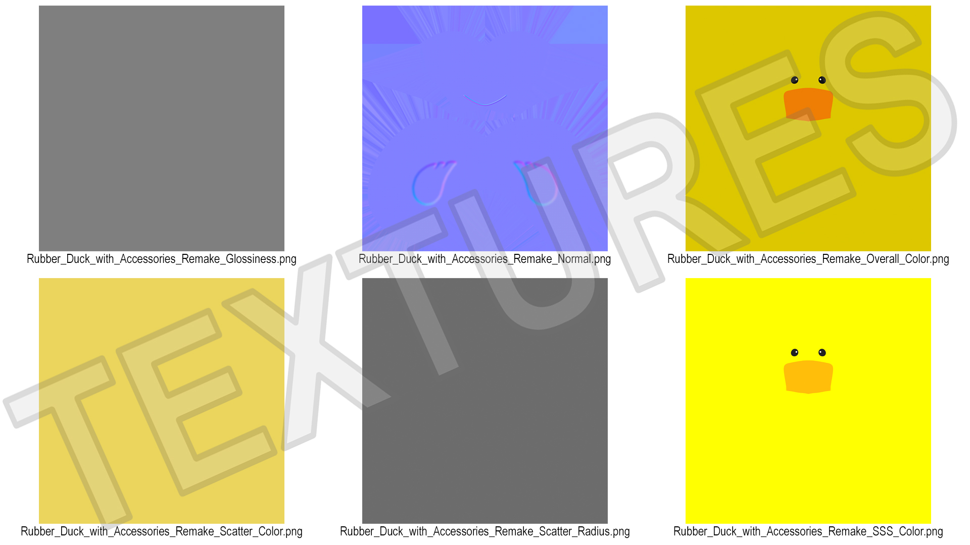 Glasses Black for Rubber Duck 3D model