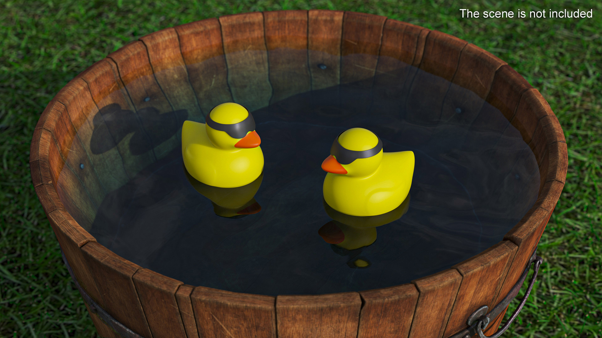 Glasses Black for Rubber Duck 3D model
