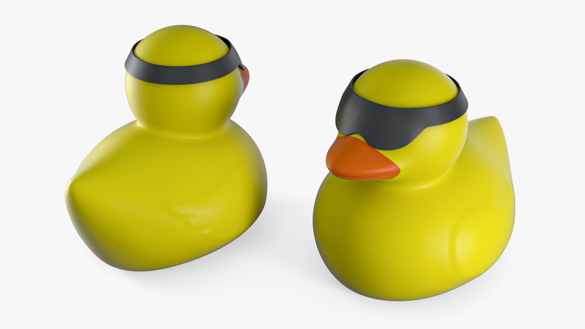 Glasses Black for Rubber Duck 3D model