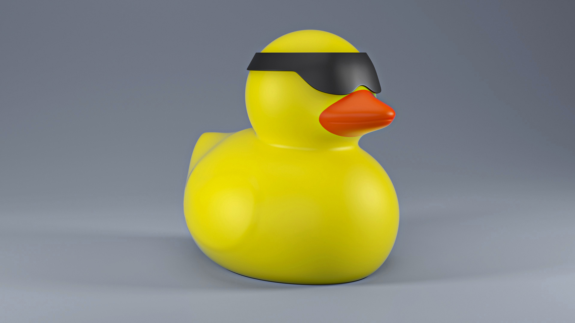 Glasses Black for Rubber Duck 3D model
