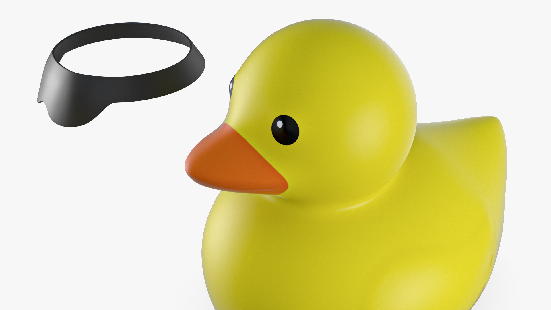 Glasses Black for Rubber Duck 3D model