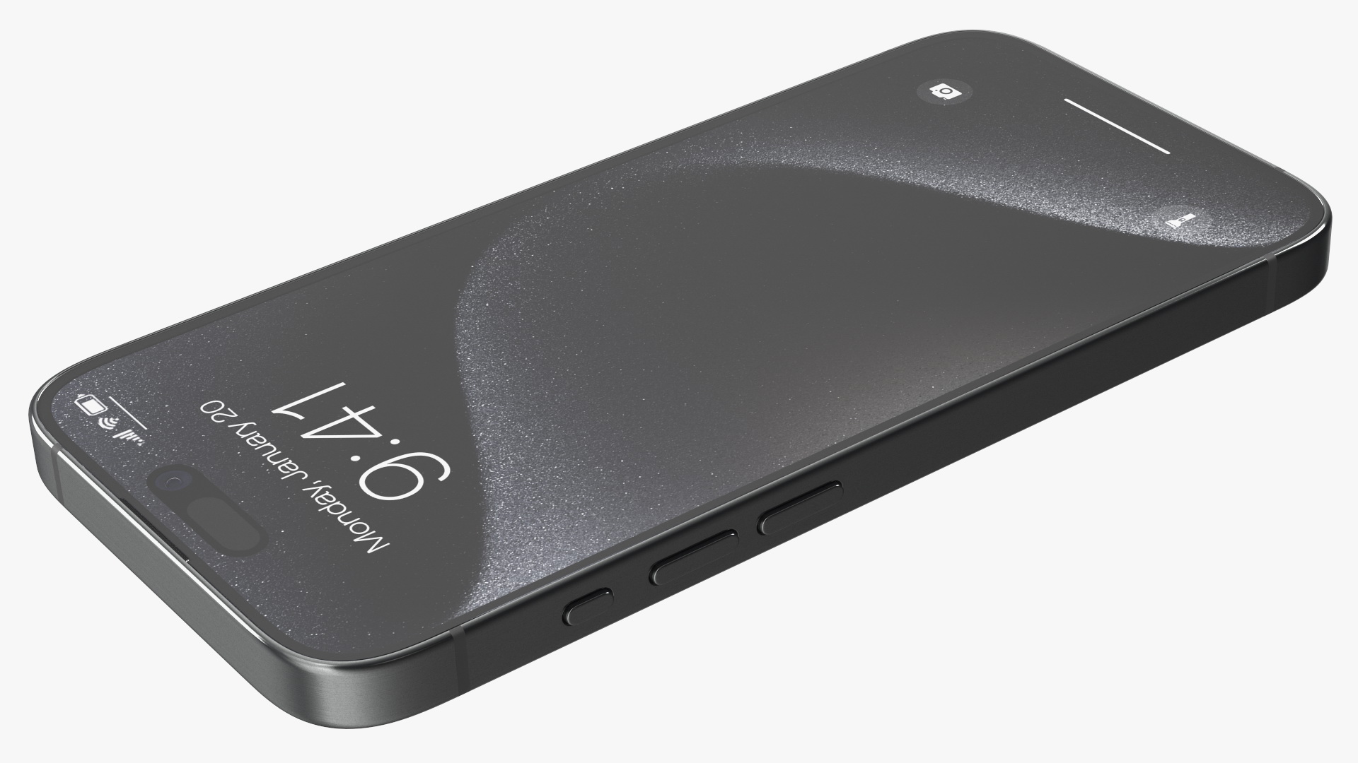 Apple IPhone 15 Pro Black Titanium 3D model