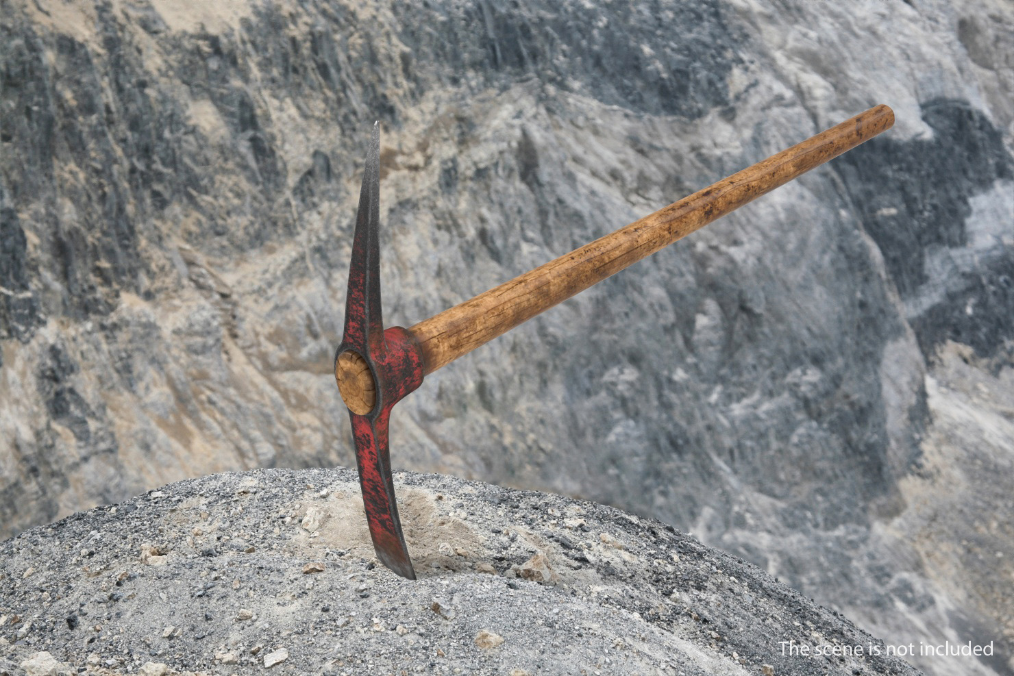 3D Large Pickaxe model