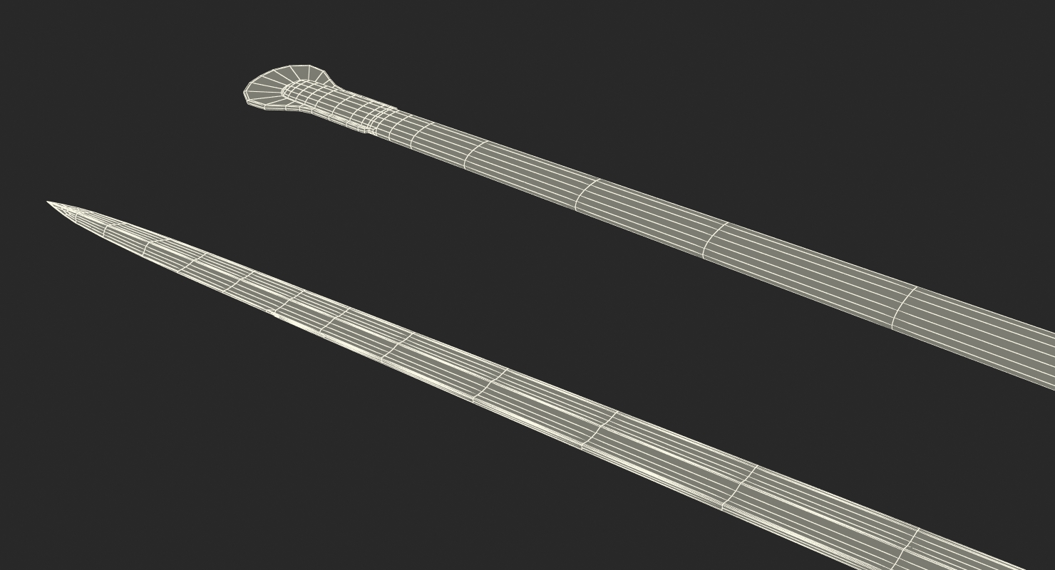 3D Heavy Cavalry Sabre with Sheath