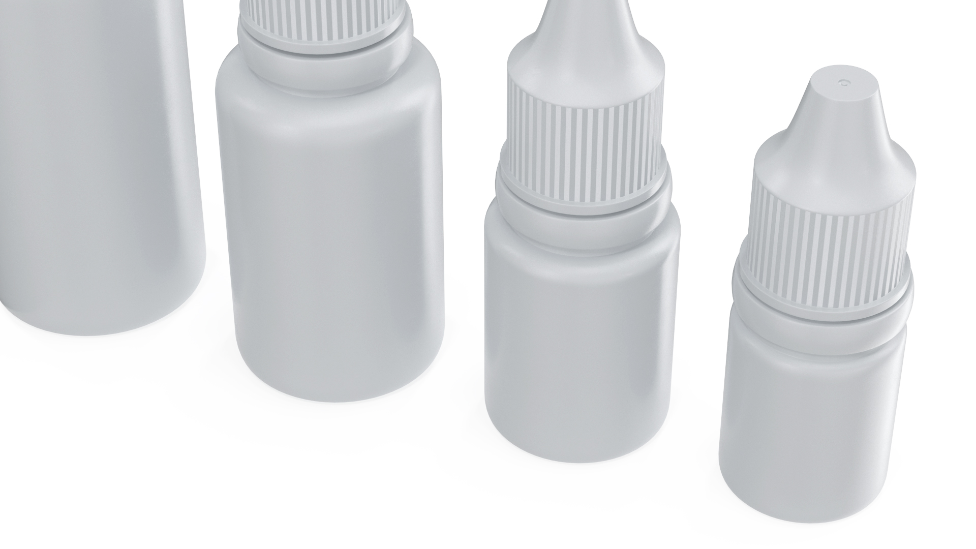 3D Plastic Dropper Bottles 5ml-30ml Set