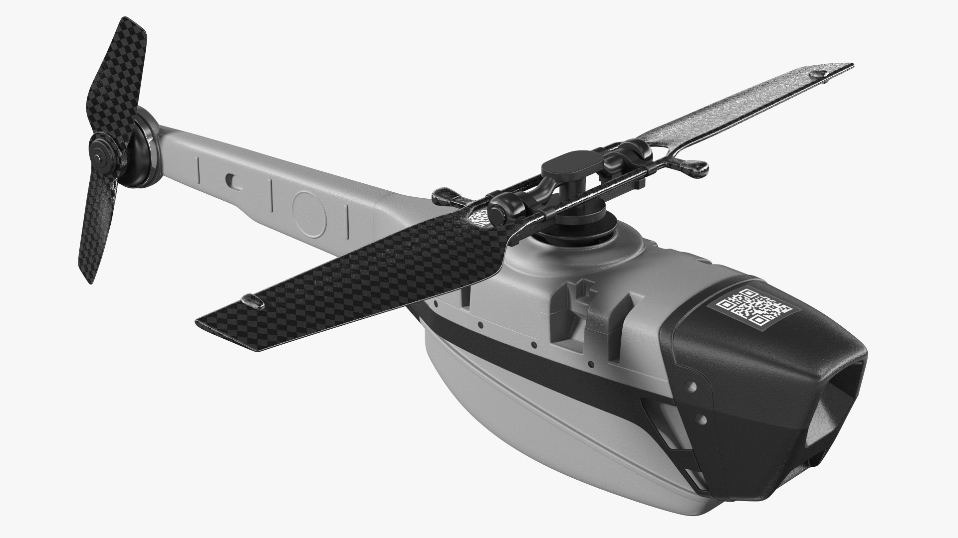 Flir Drone Black Hornet Nano UAV Rigged 3D model
