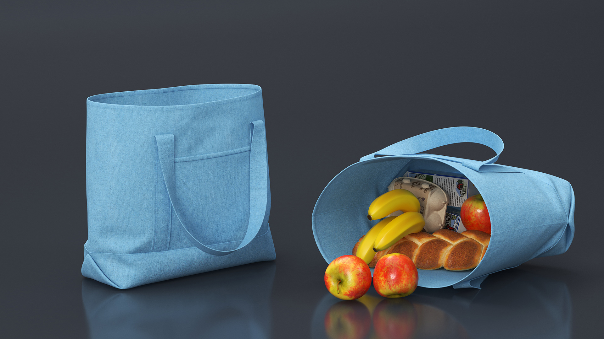 3D Grocery Bag