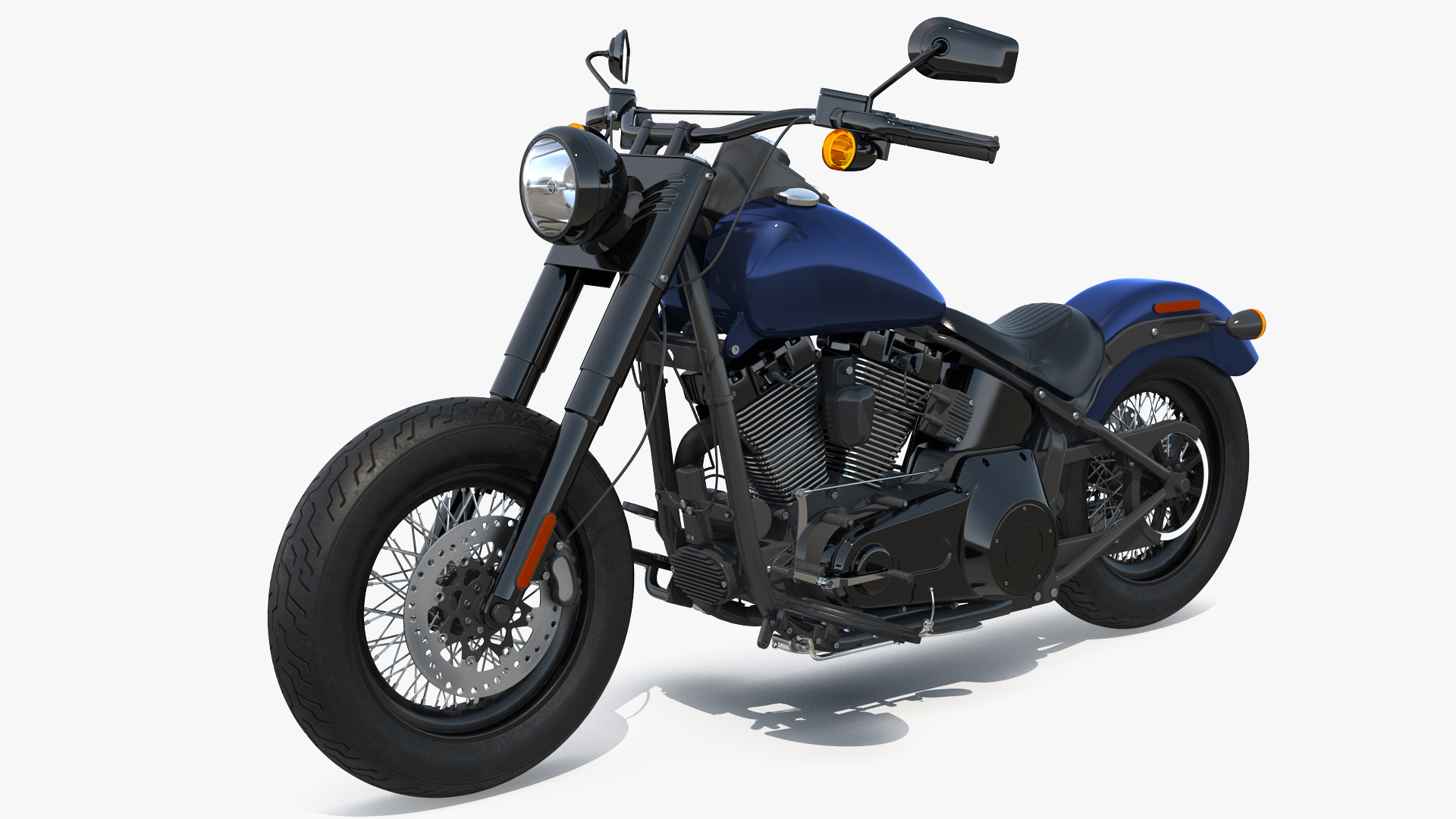 3D Softail Motorcycle Generic