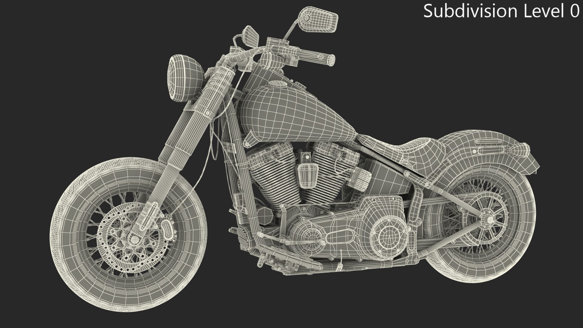 3D Softail Motorcycle Generic