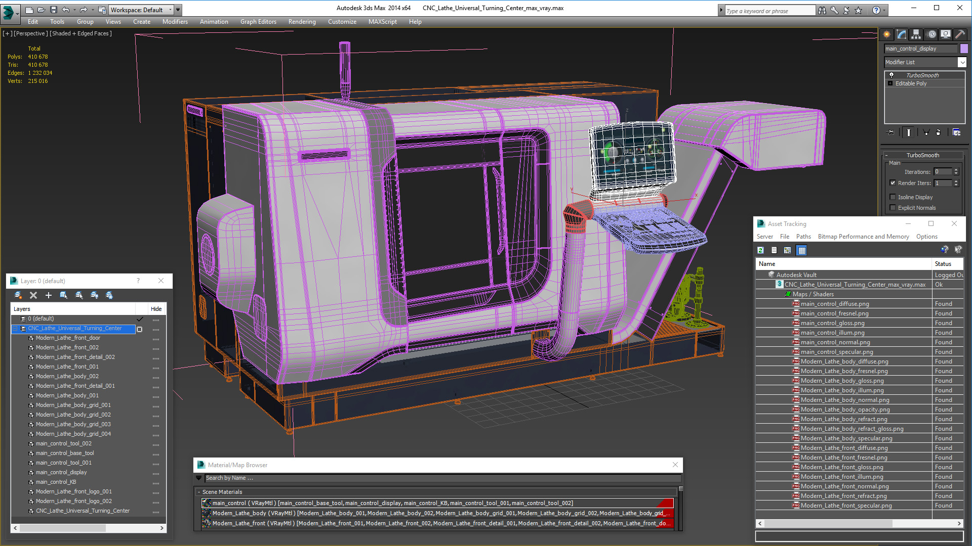 CNC Lathe Universal Turning Center 3D model