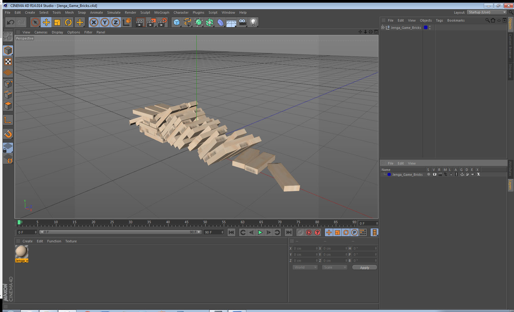 Jenga Game Bricks 3D