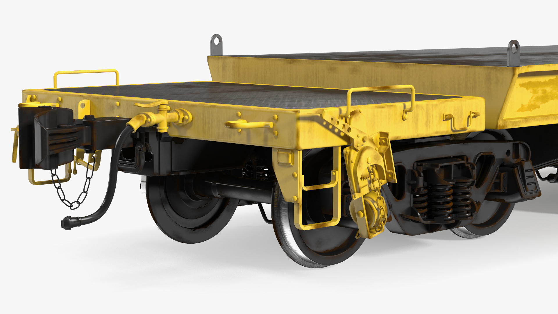 3D Flatbed Rail Car