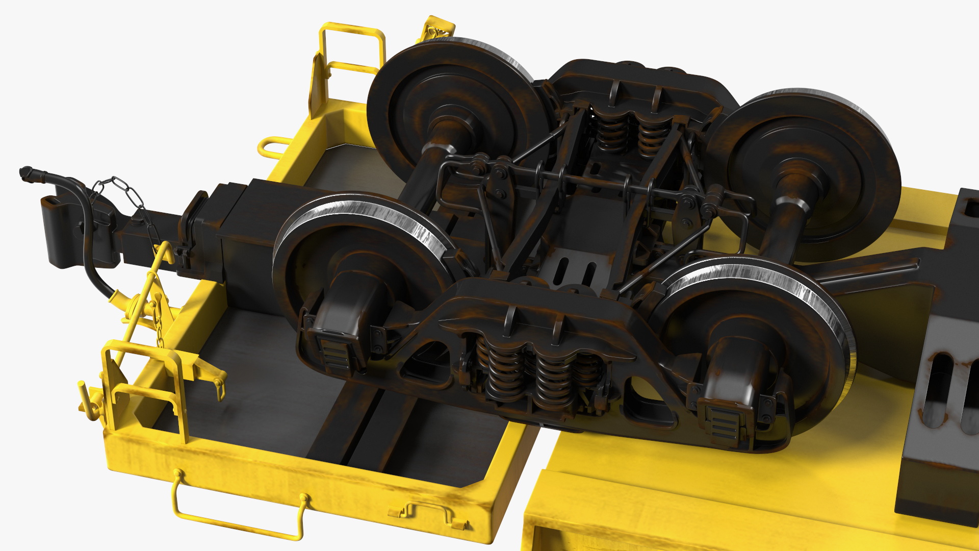3D Flatbed Rail Car