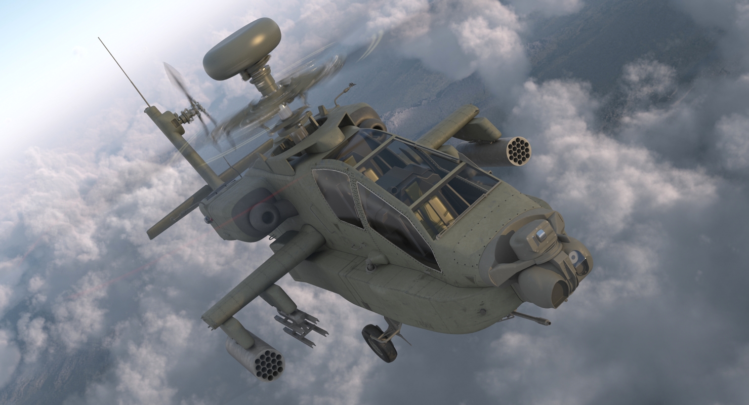 3D AH 64D Apache Longbow