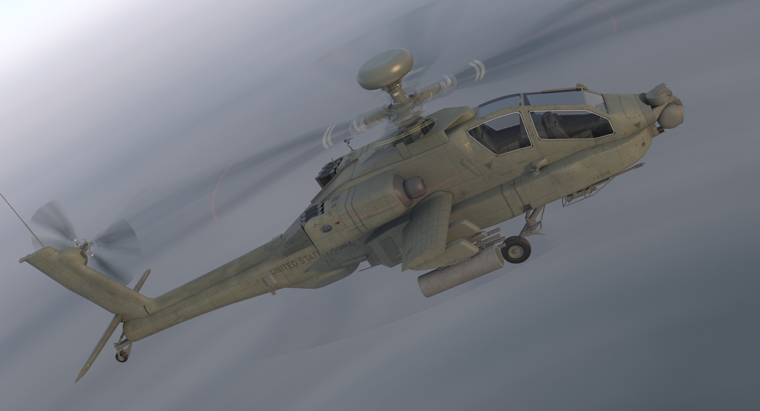 3D AH 64D Apache Longbow