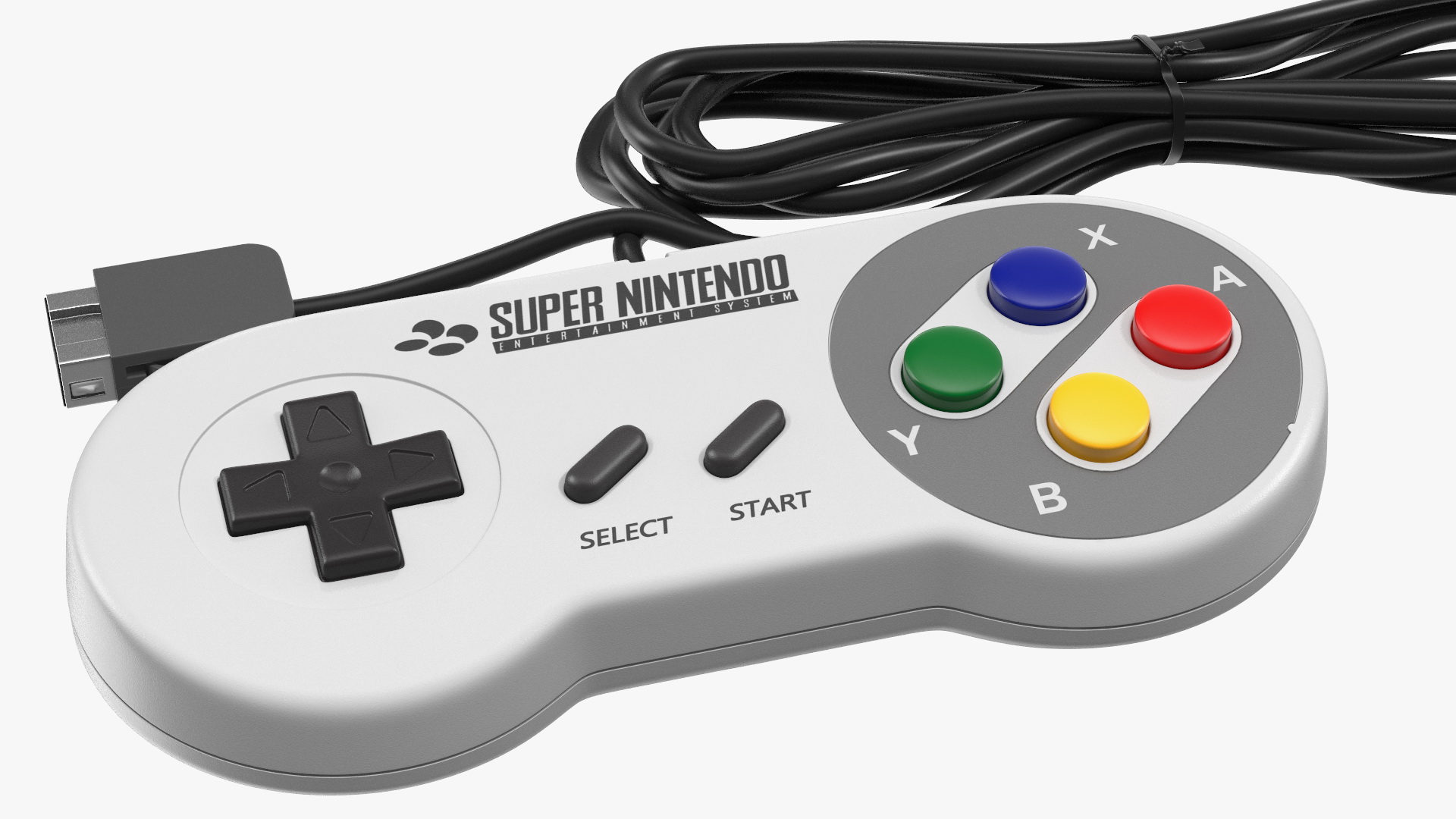 Super Nintendo Entertainment System Video Game Console 3D model
