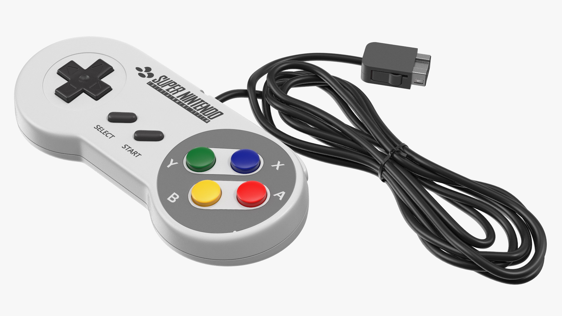 Super Nintendo Entertainment System Video Game Console 3D model