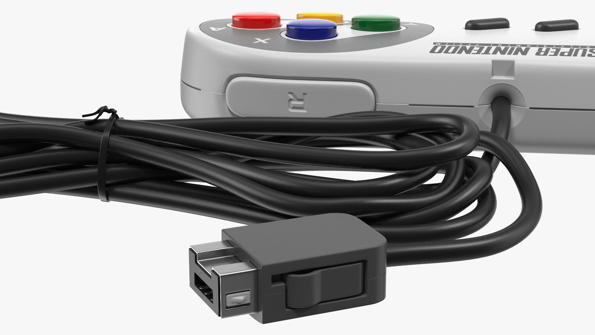 Super Nintendo Entertainment System Video Game Console 3D model