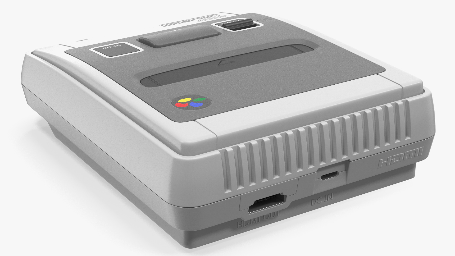 Super Nintendo Entertainment System Video Game Console 3D model