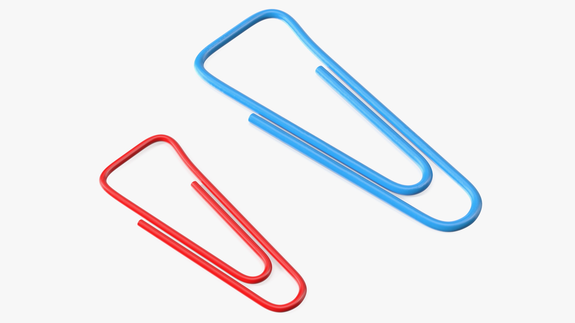3D Paper Clip Triangular Shape Color model
