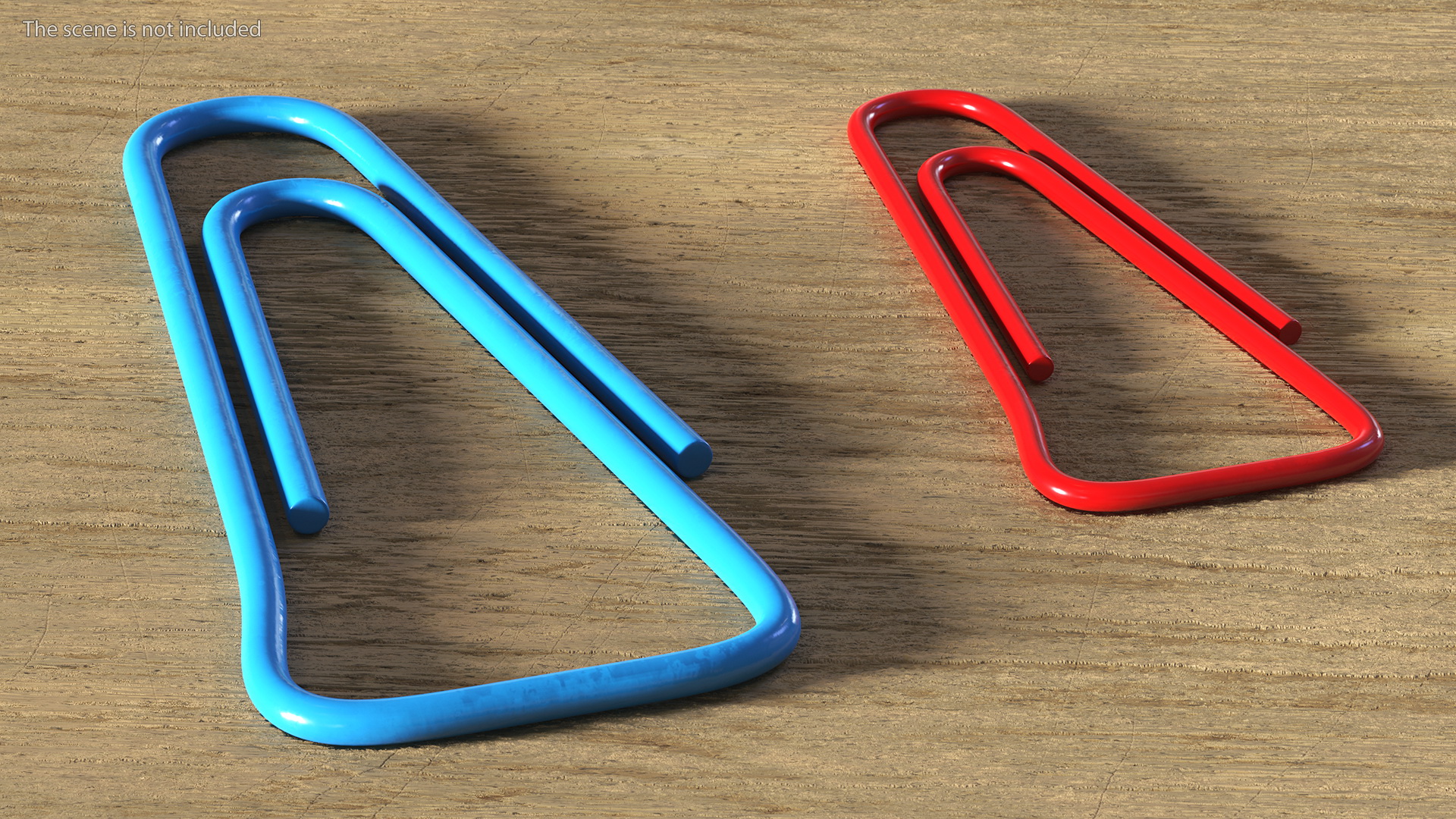 3D Paper Clip Triangular Shape Color model