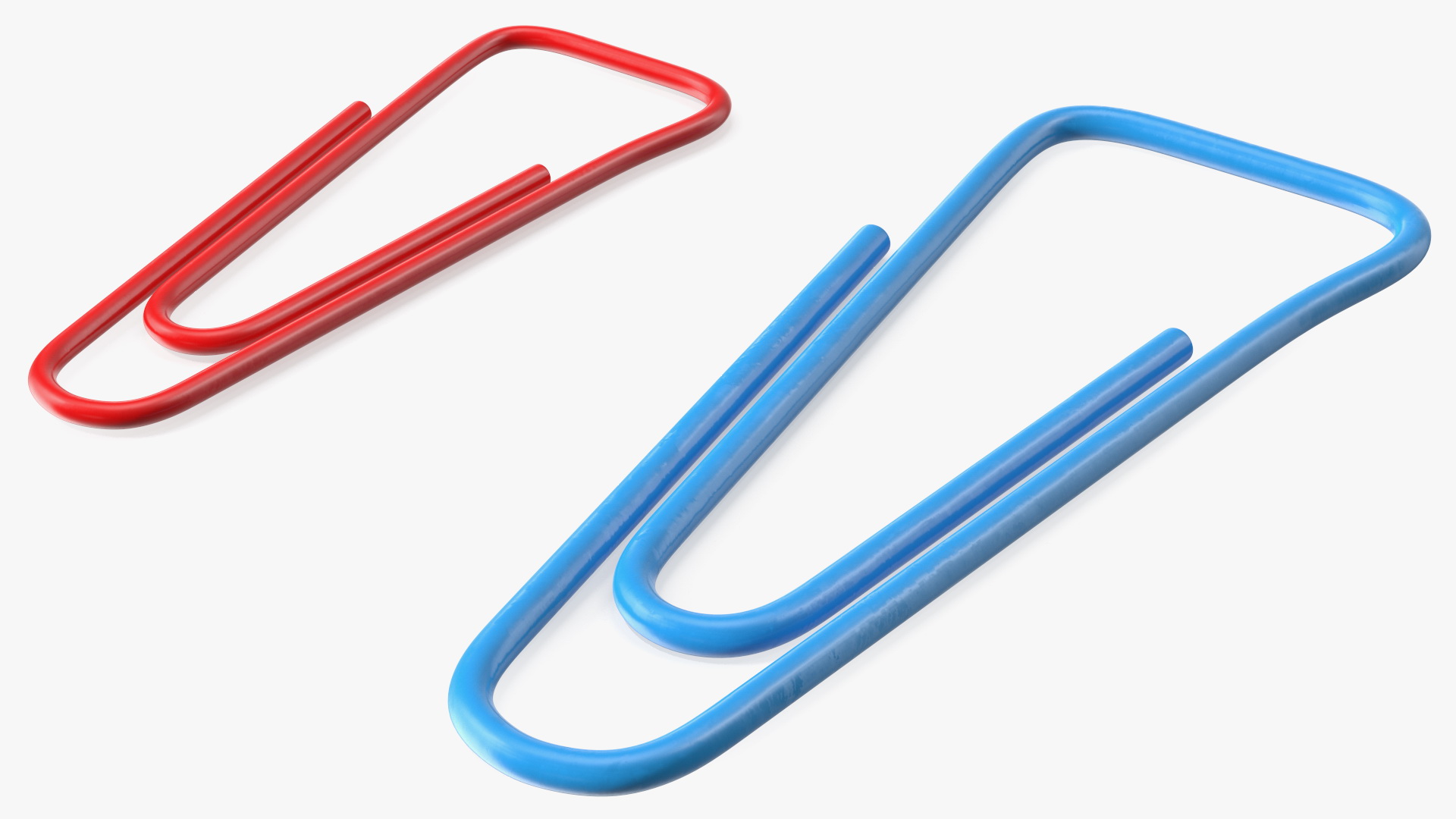 3D Paper Clip Triangular Shape Color model