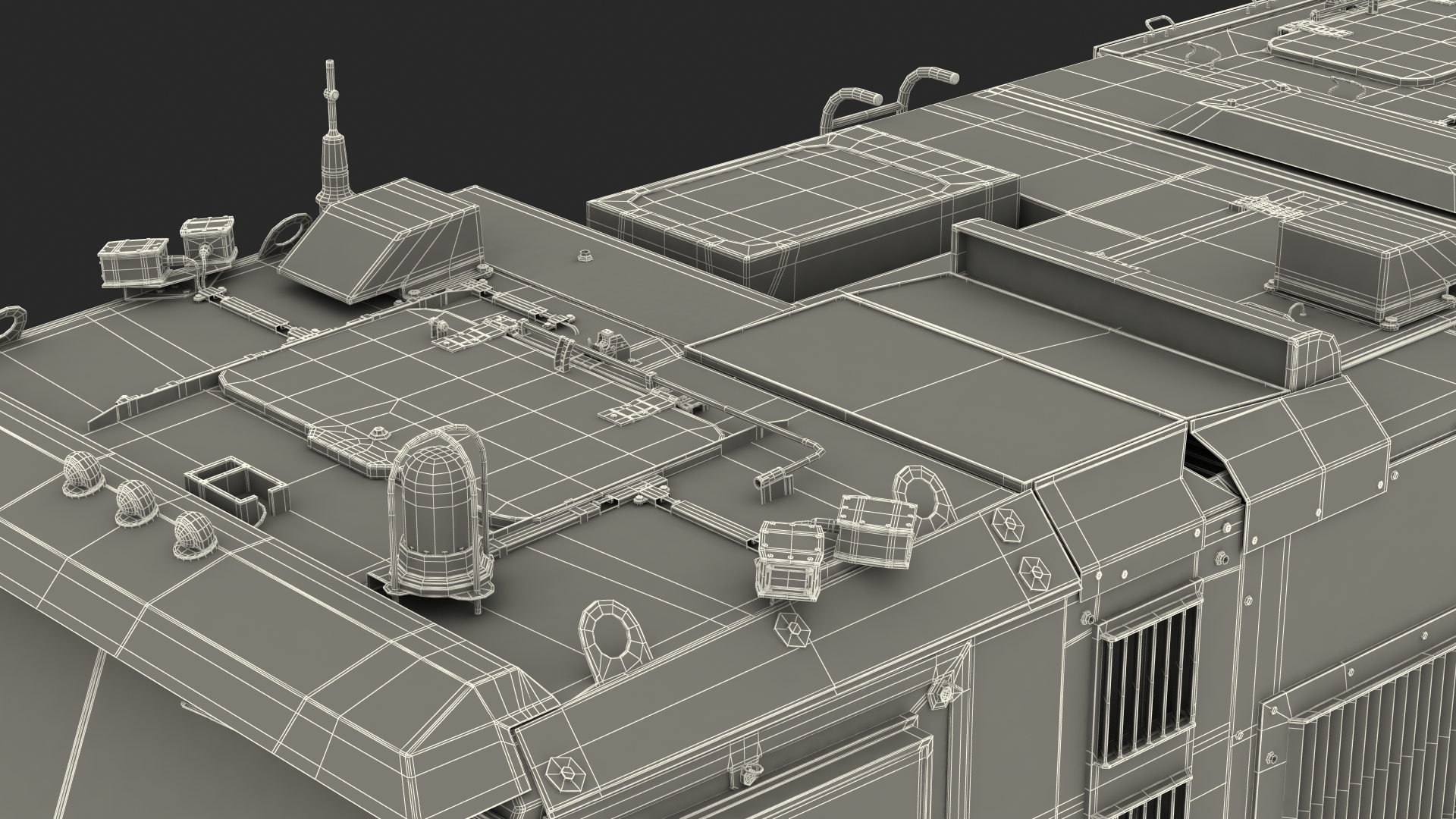 KAMAZ Typhoon Simple Interior 3D model