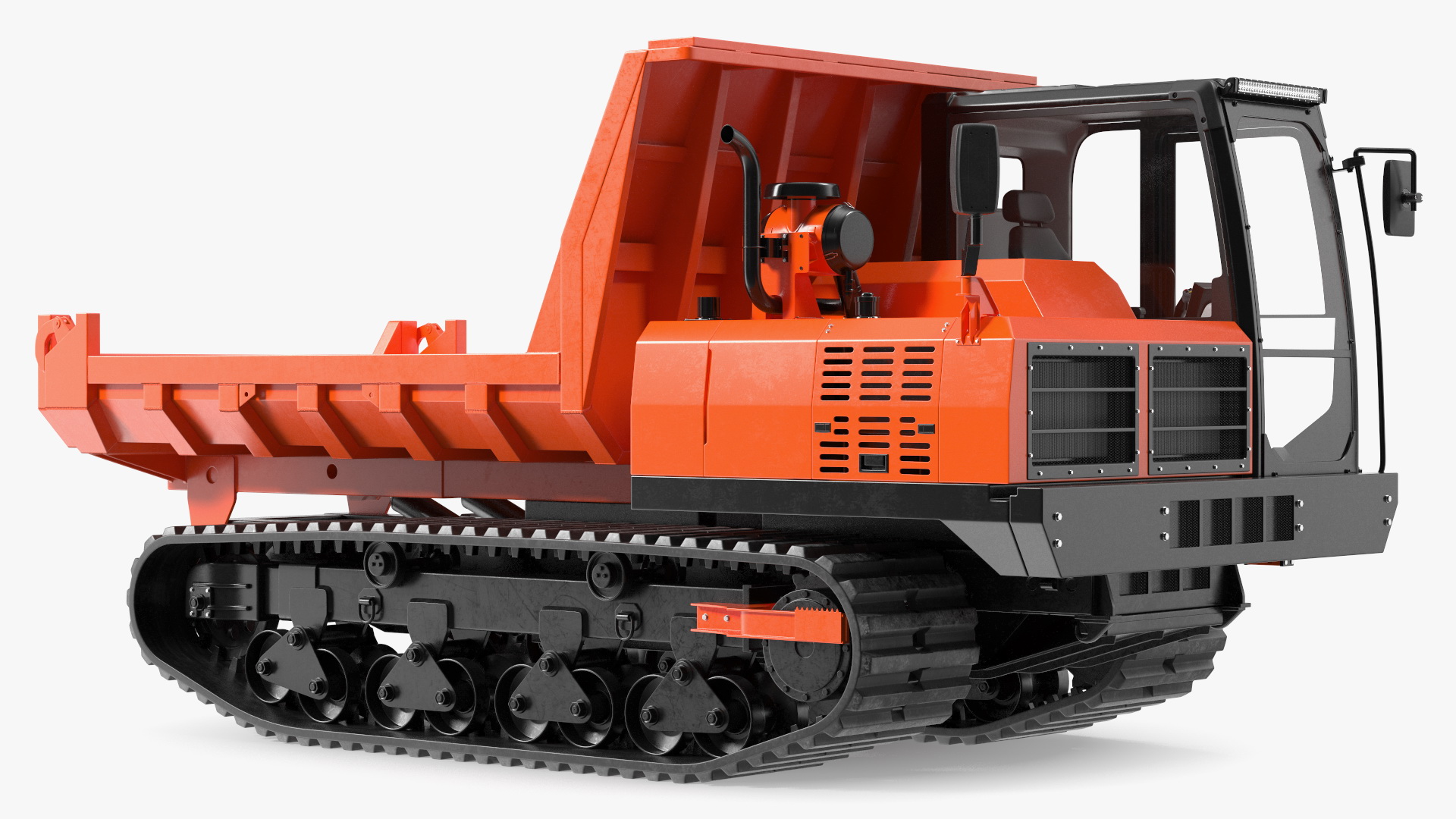 Tracked Carrier Orange New Rigged for Maya 3D