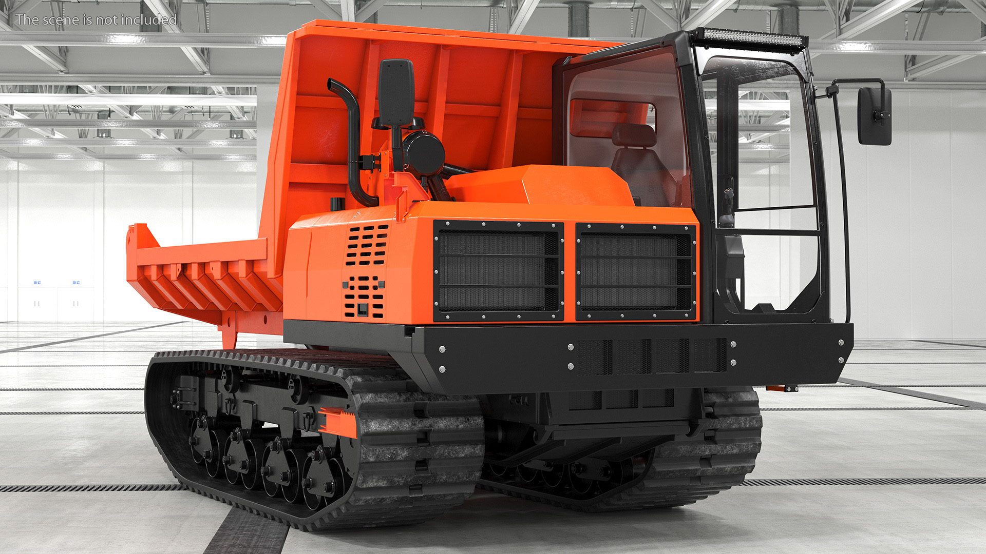 Tracked Carrier Orange New Rigged for Maya 3D