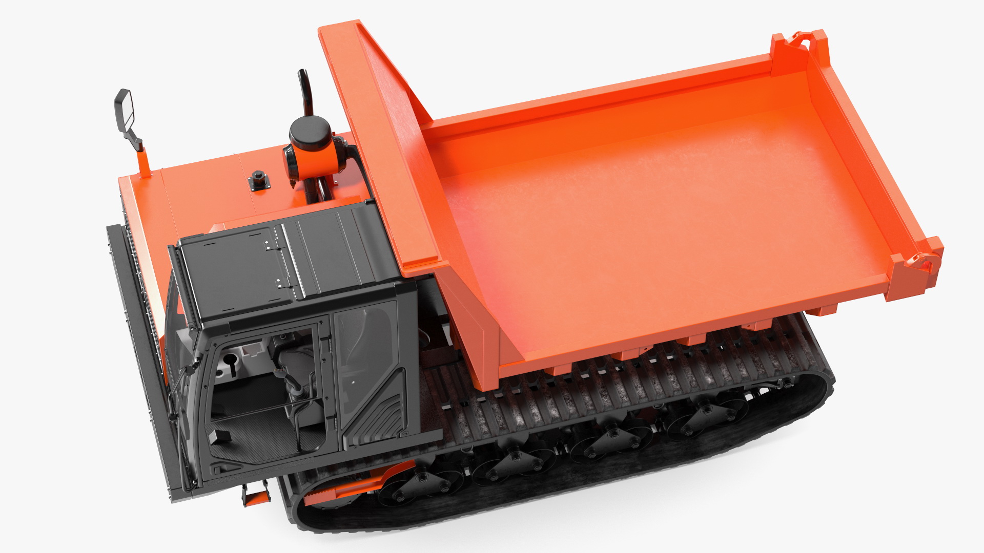 Tracked Carrier Orange New Rigged for Maya 3D