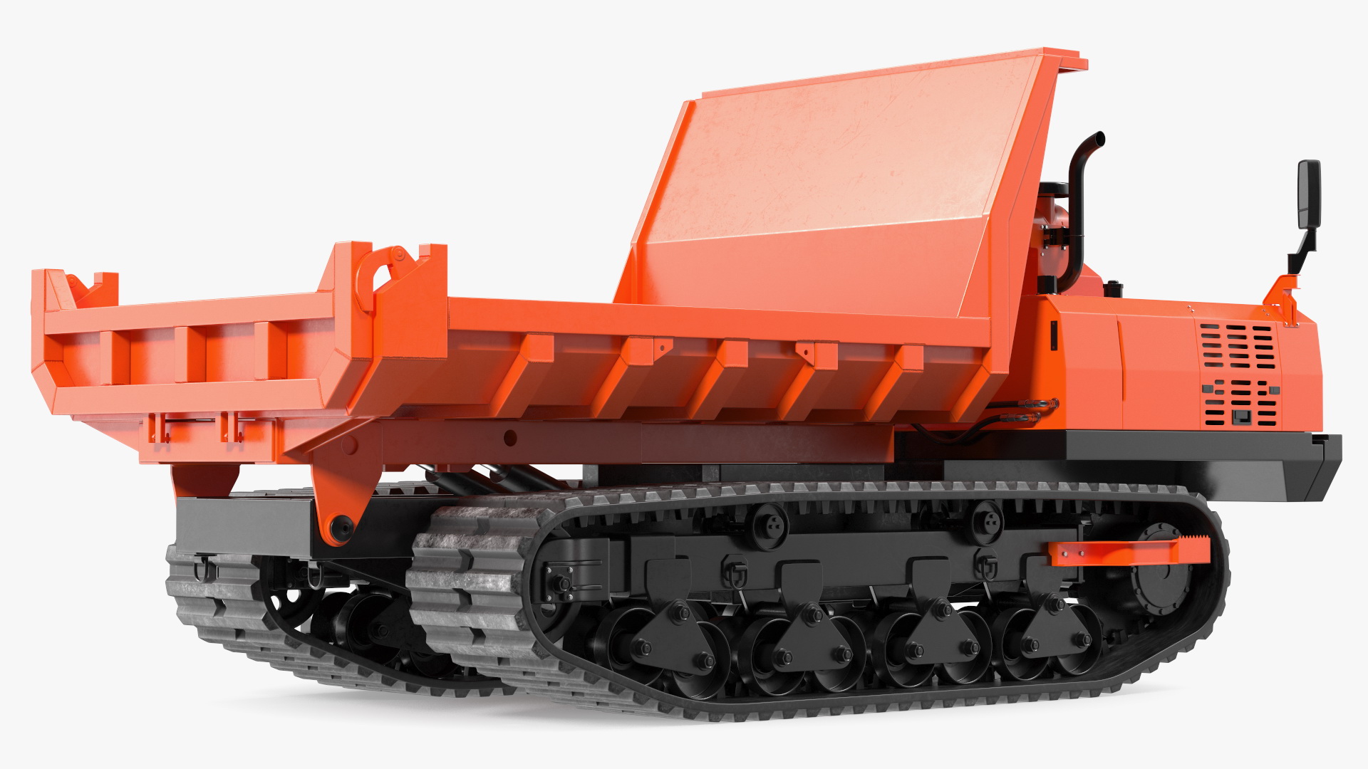 Tracked Carrier Orange New Rigged for Maya 3D