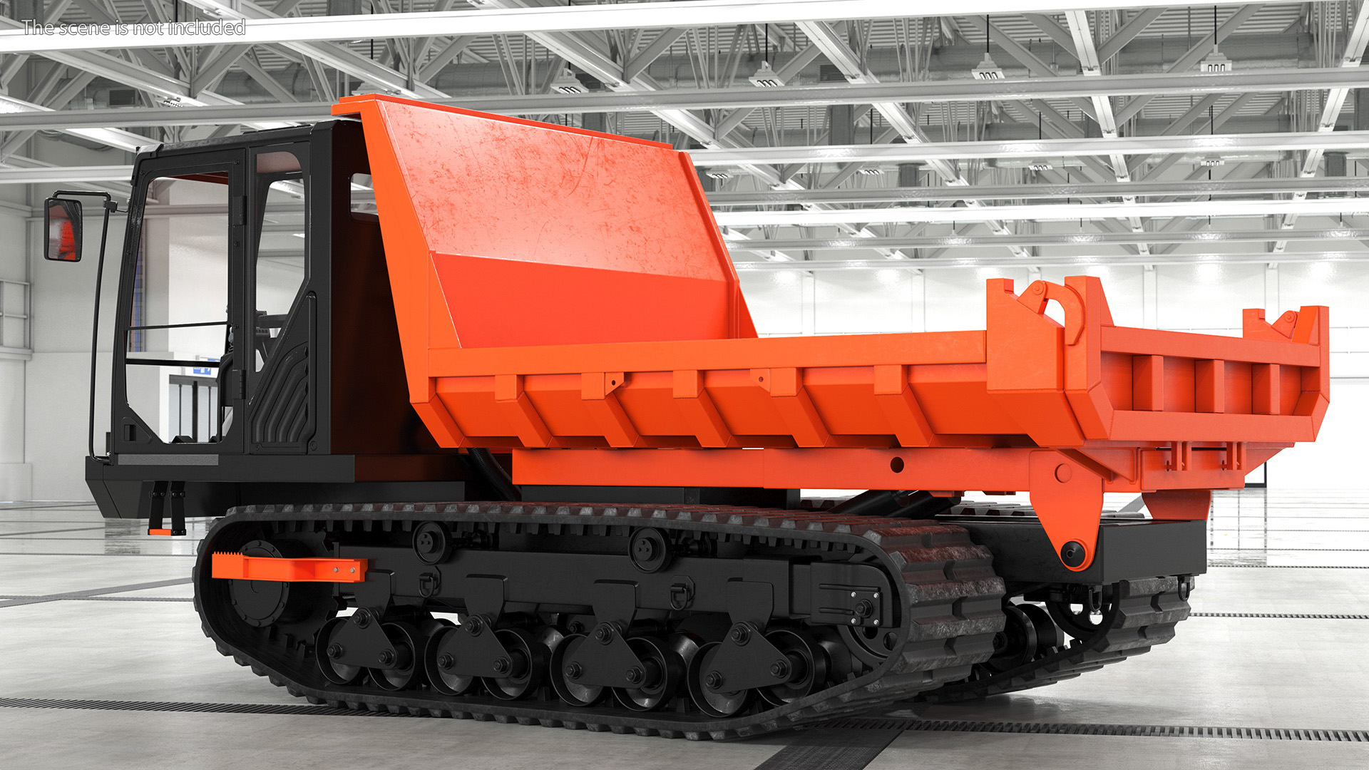 Tracked Carrier Orange New Rigged for Maya 3D