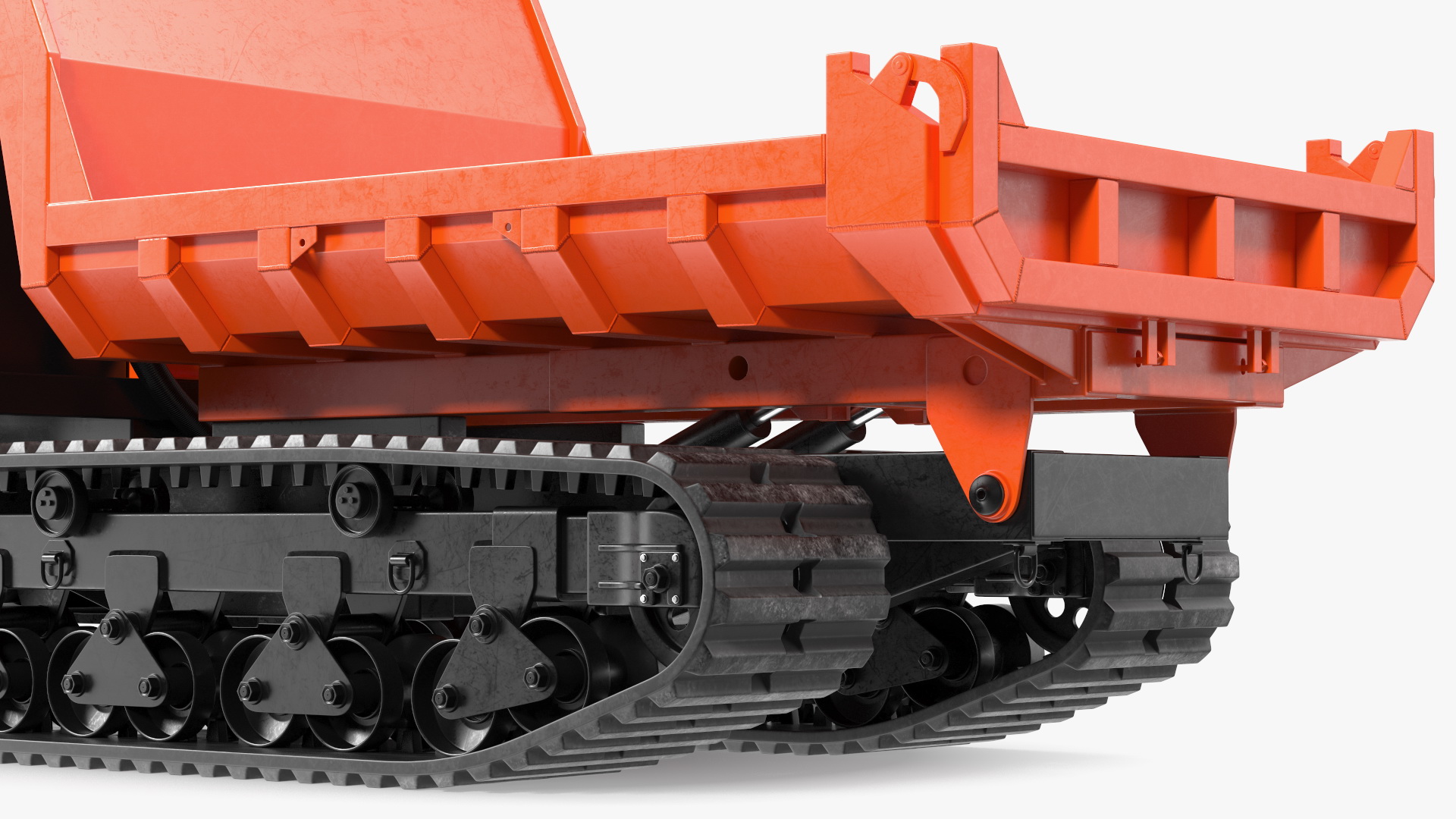Tracked Carrier Orange New Rigged for Maya 3D