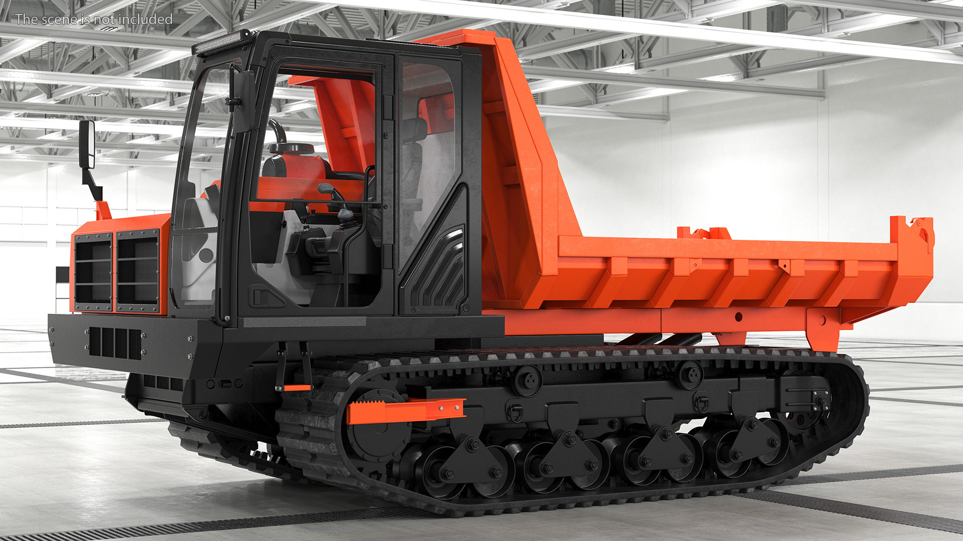 Tracked Carrier Orange New Rigged for Maya 3D