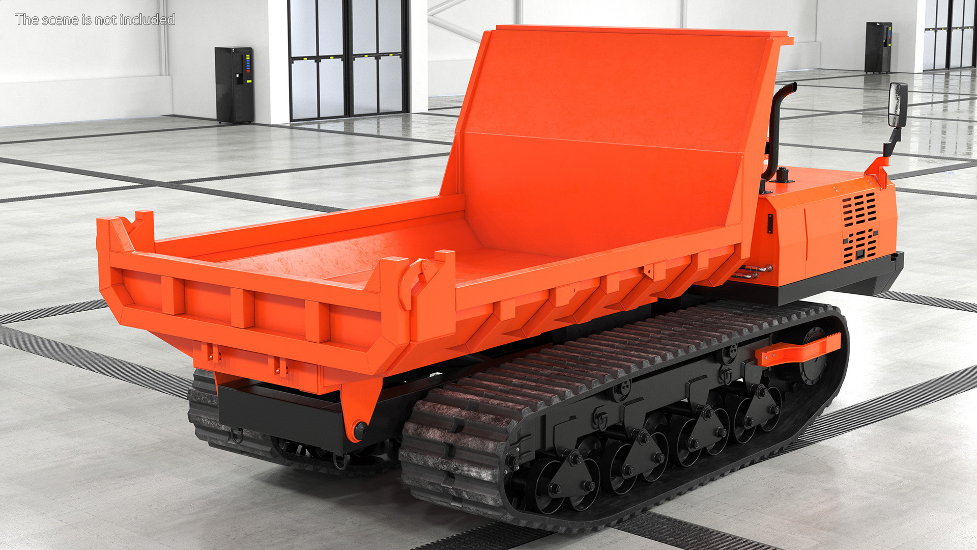 Tracked Carrier Orange New Rigged for Maya 3D