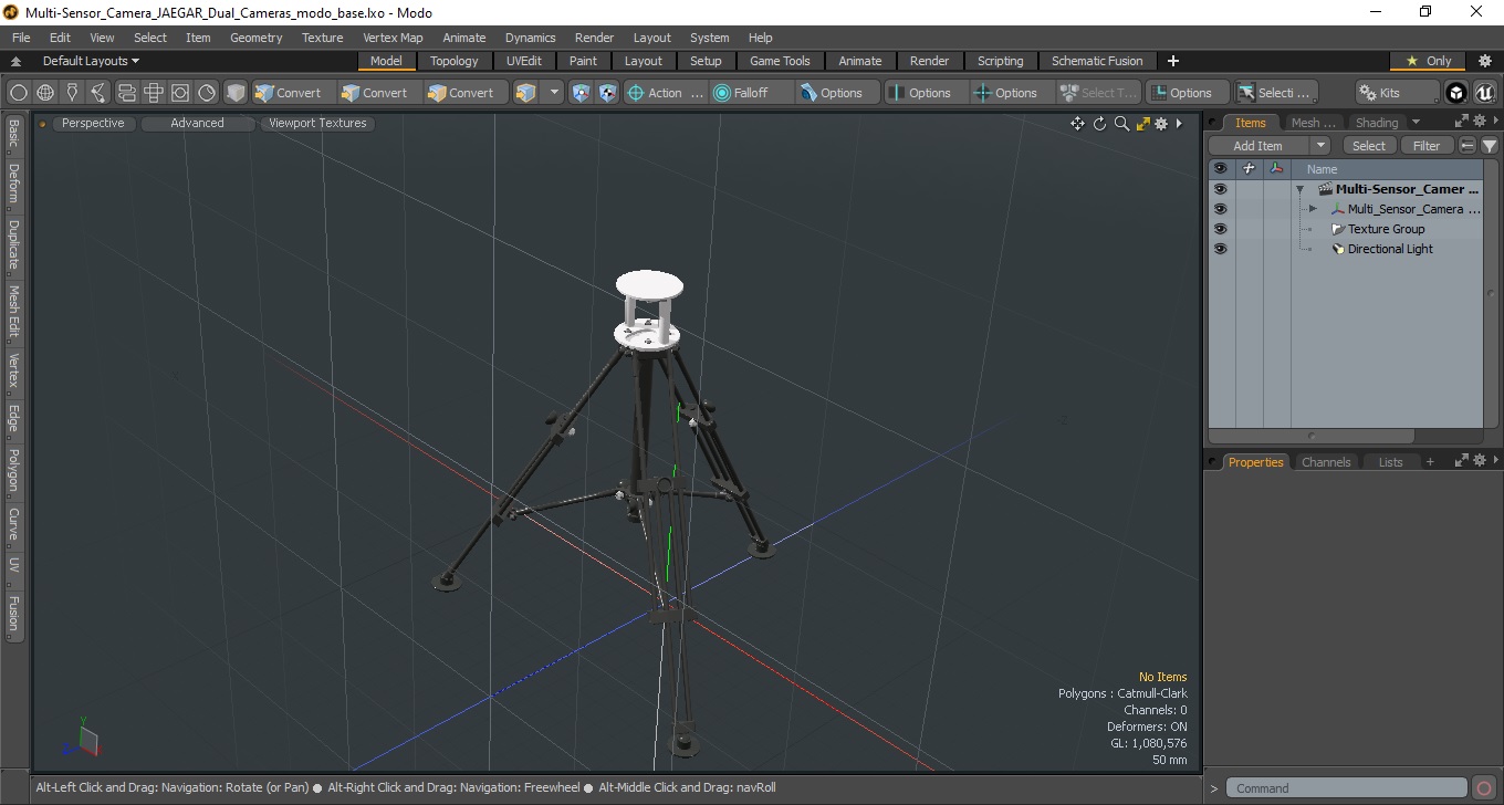 Multi-Sensor Camera JAEGAR Dual Cameras 3D model
