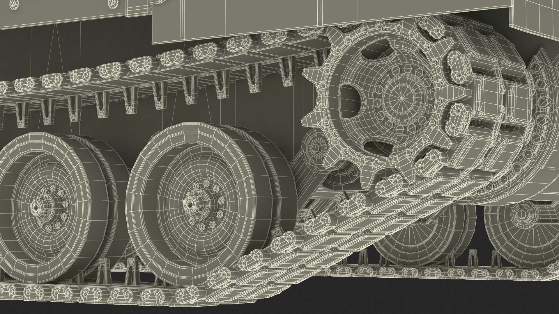 Military Howitzer M109A7 Paladin Rigged 3D model