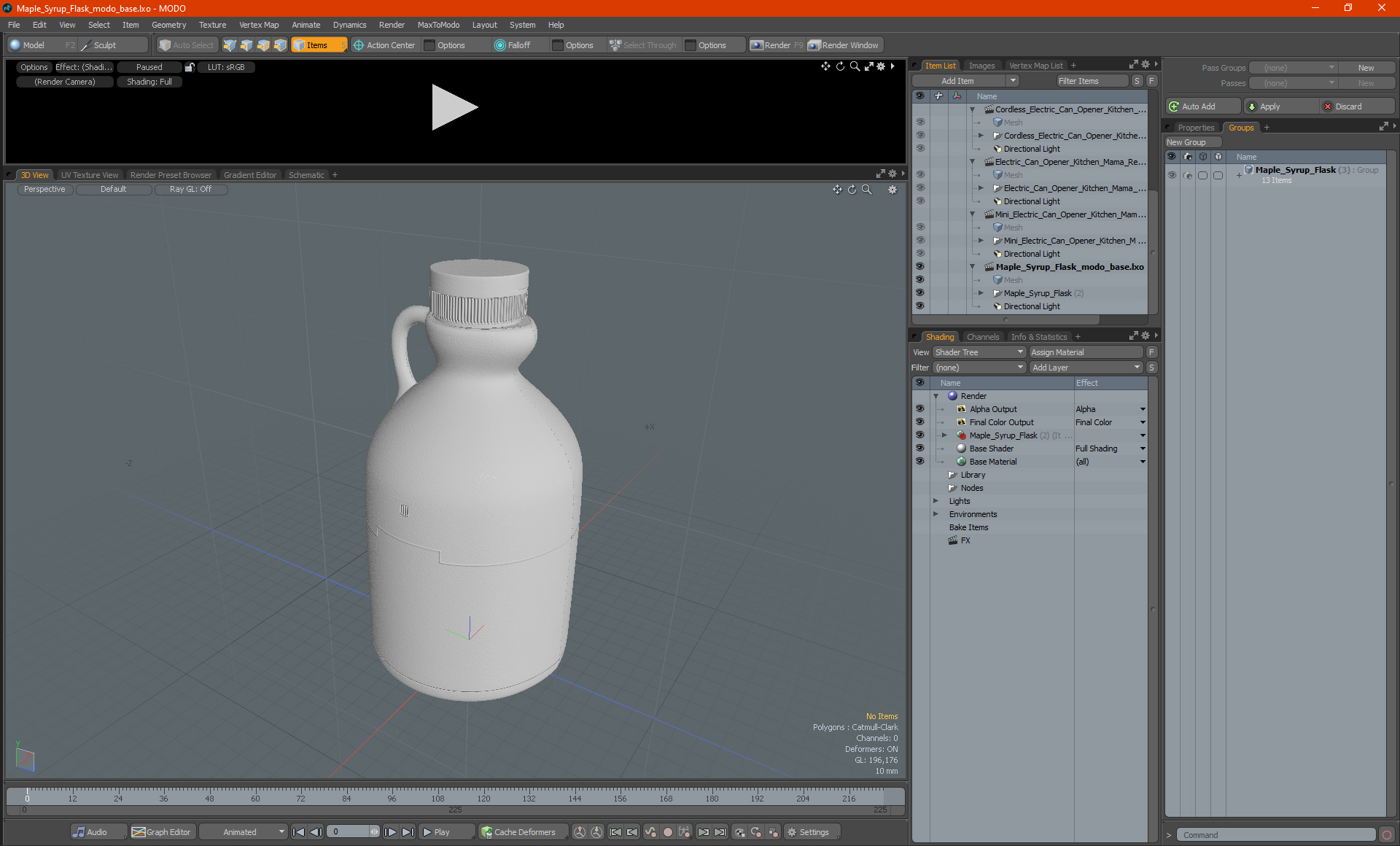 Maple Syrup Flask 3D