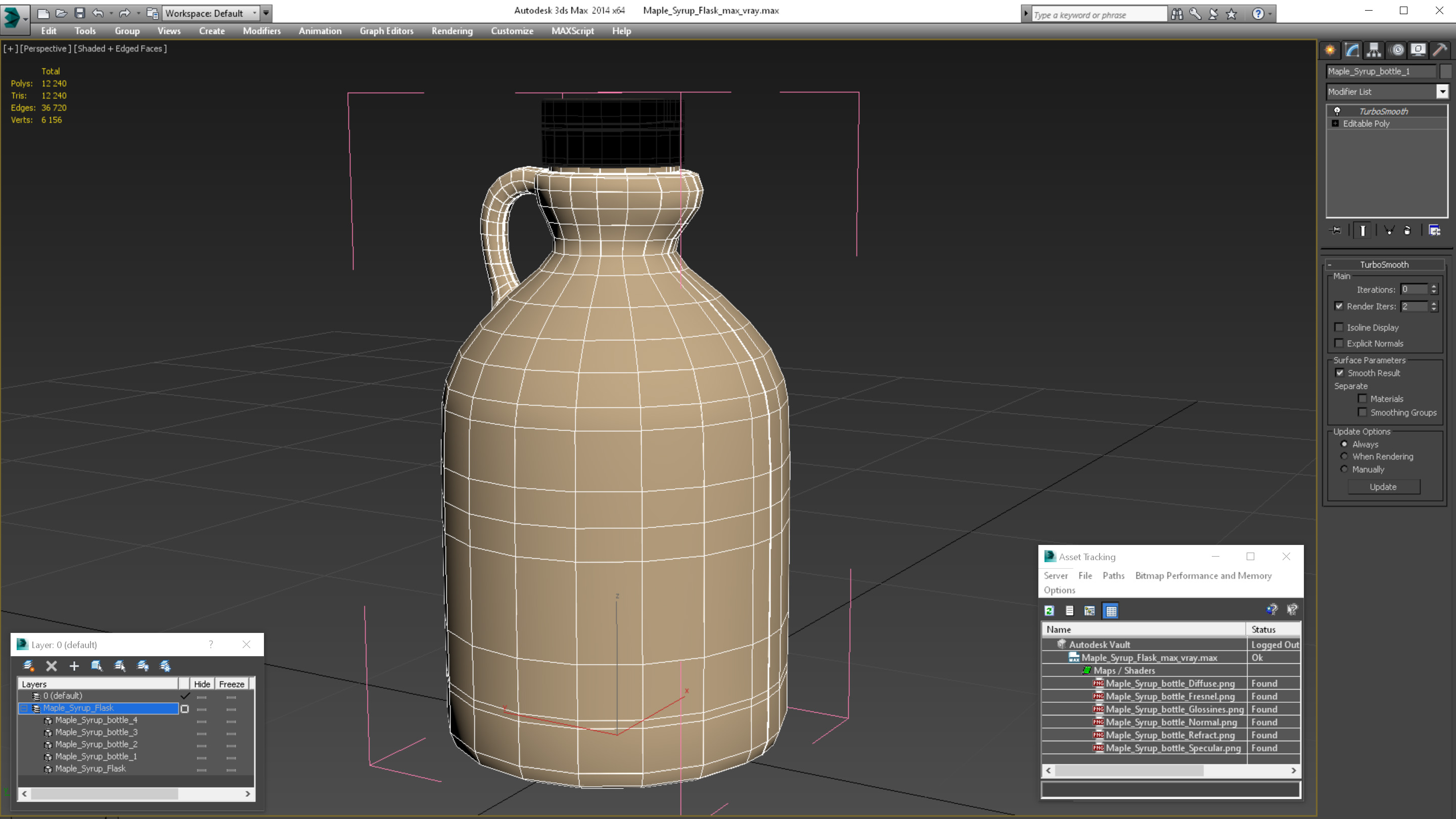 Maple Syrup Flask 3D