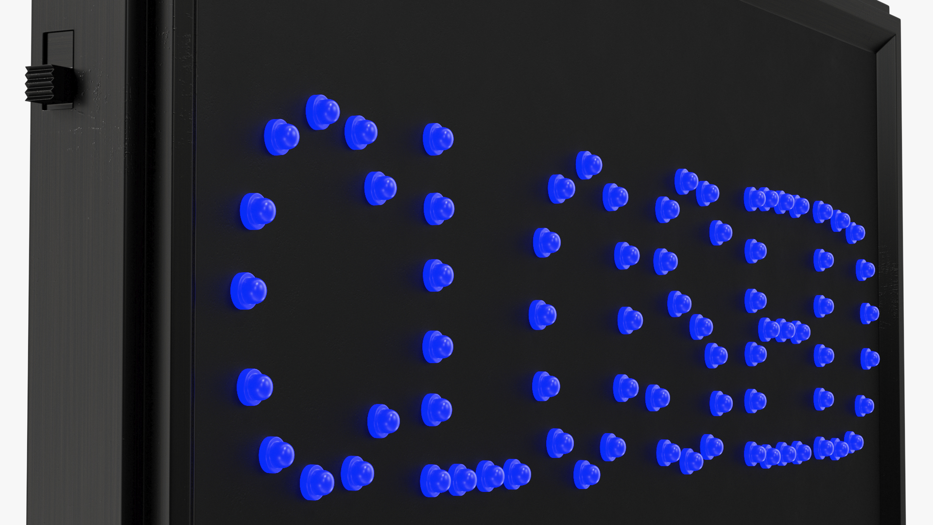 3D Classic Blue LED Sign Closed ON