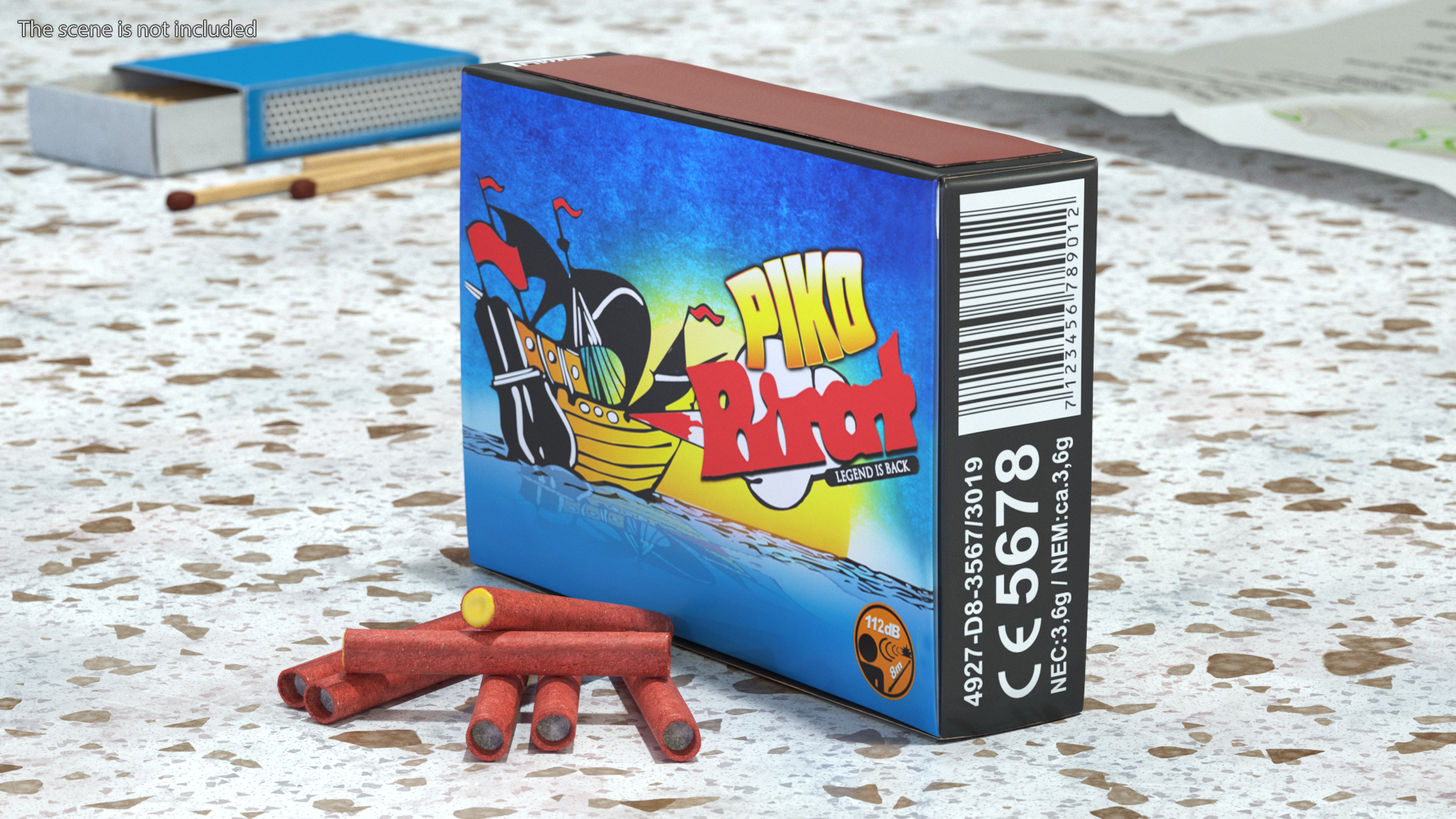 Fireworks Piko Rocket Box Fur 3D model