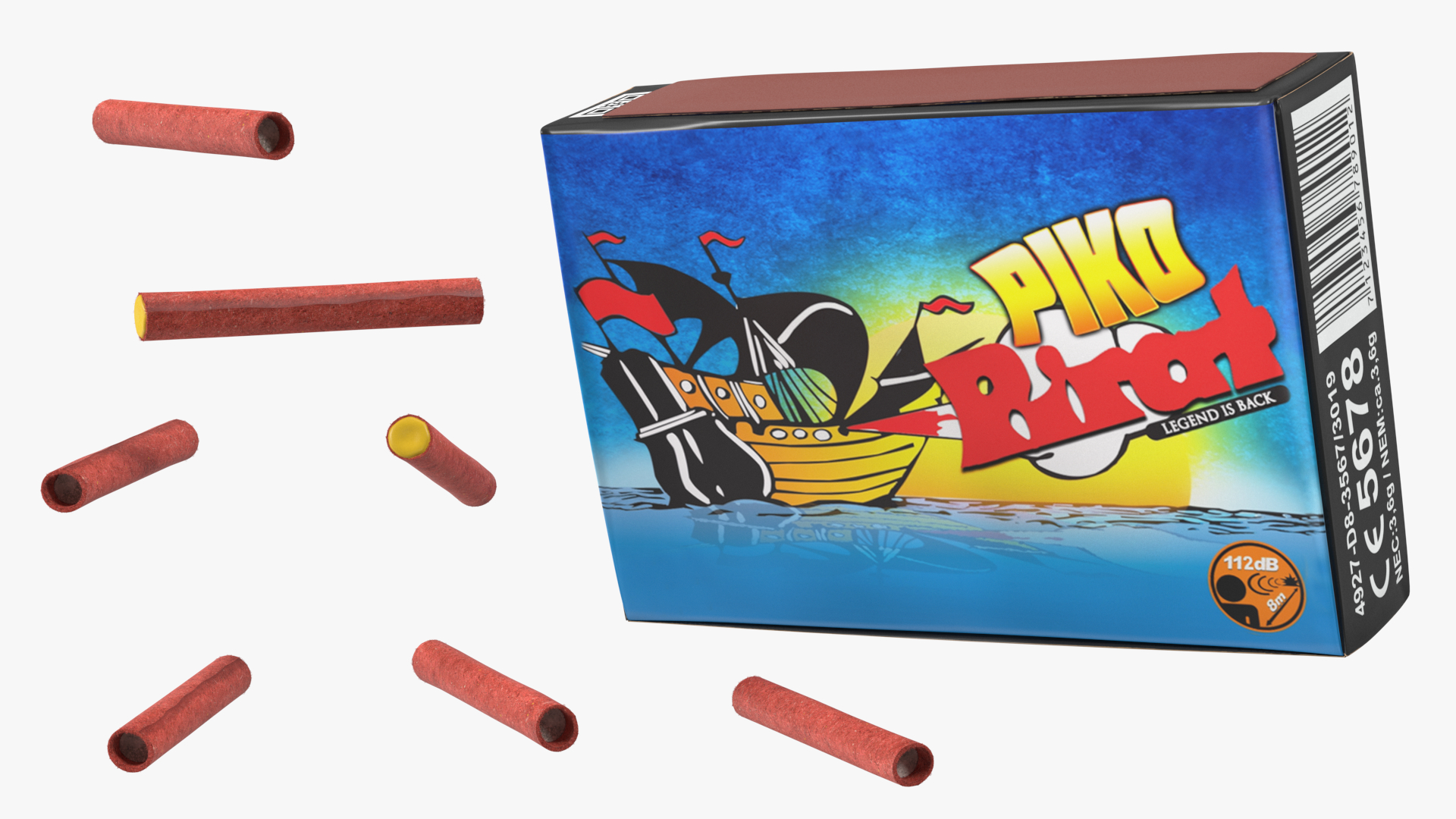 Fireworks Piko Rocket Box Fur 3D model
