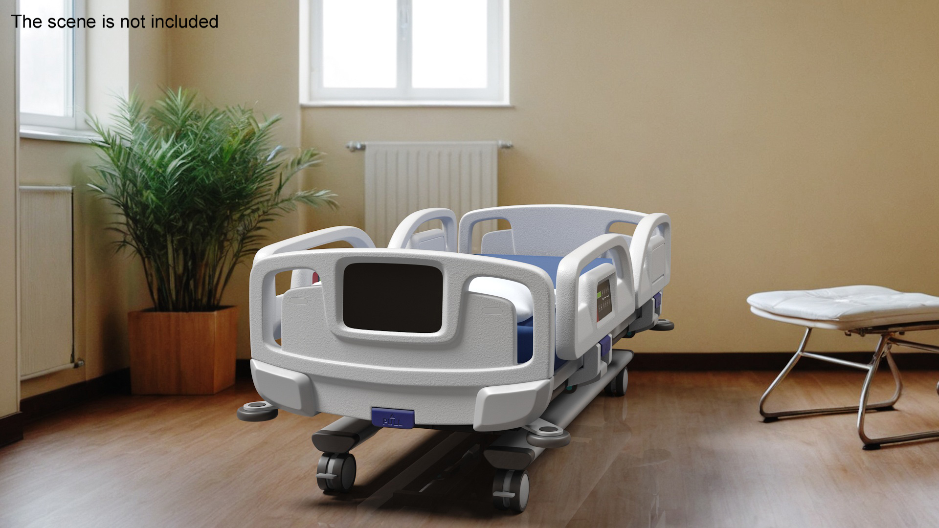 3D Smart Hospital Bed Off State model