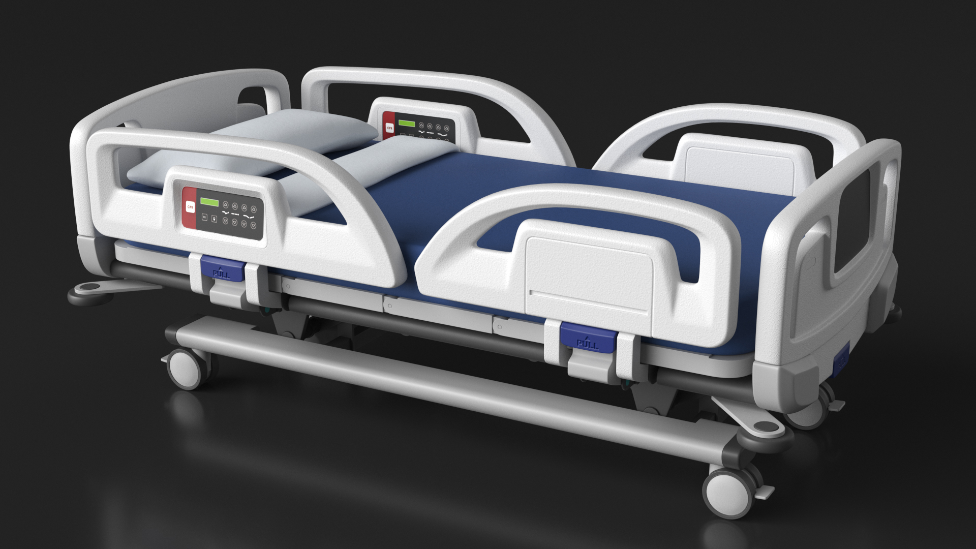 3D Smart Hospital Bed Off State model