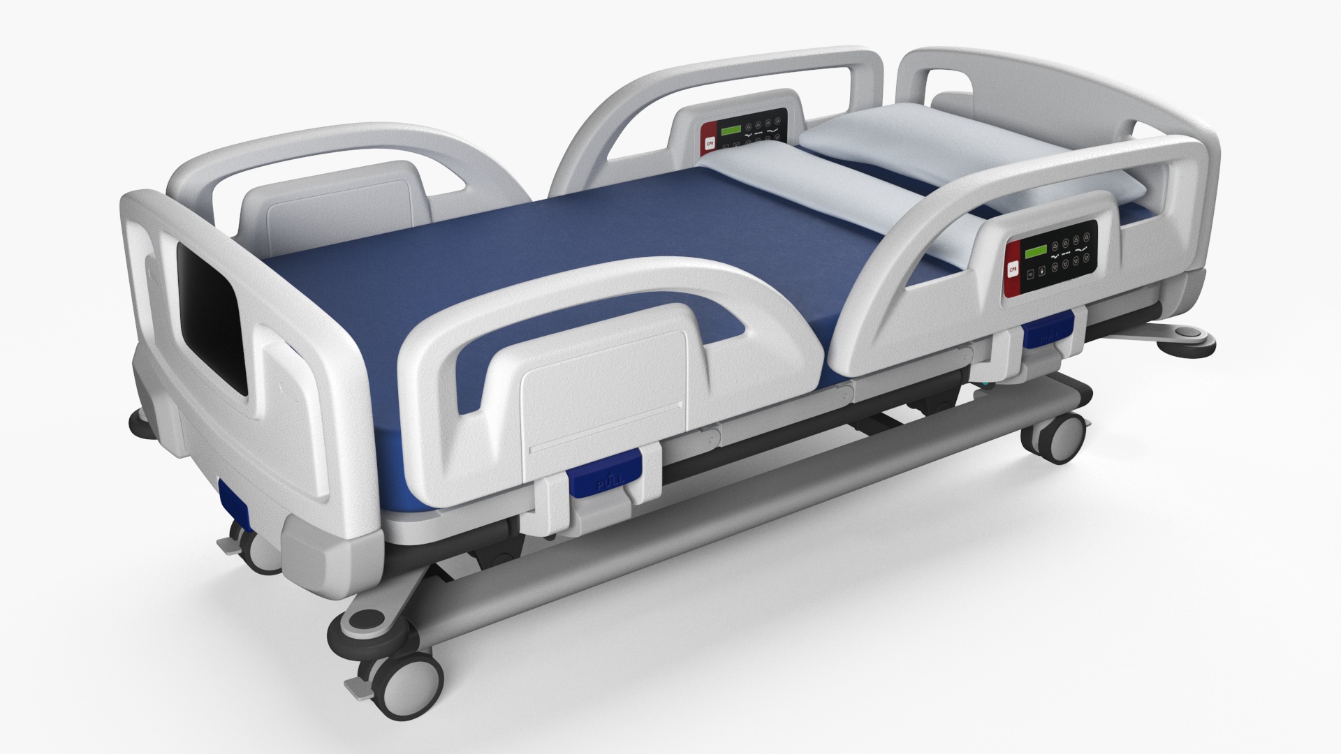 3D Smart Hospital Bed Off State model