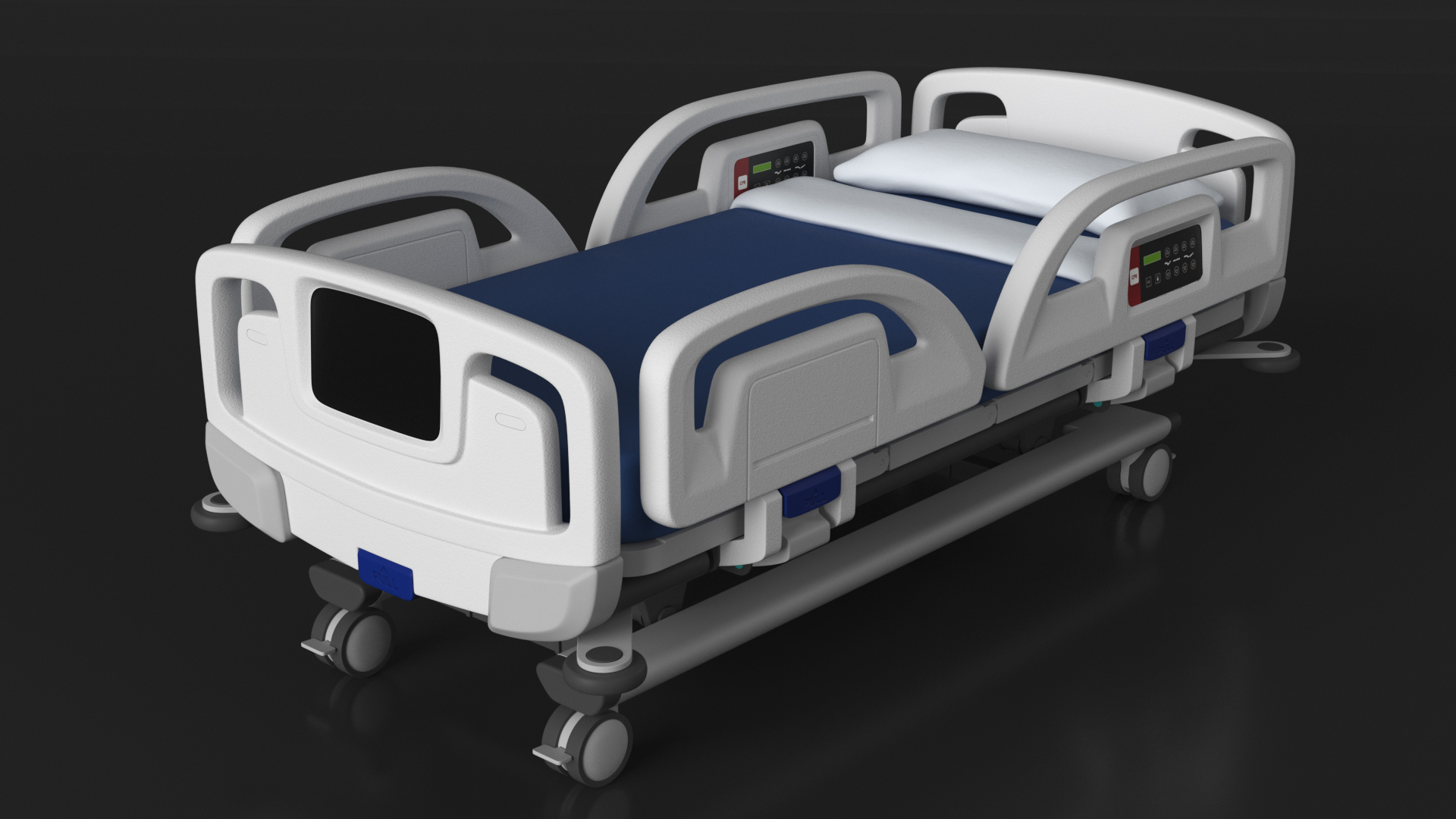 3D Smart Hospital Bed Off State model