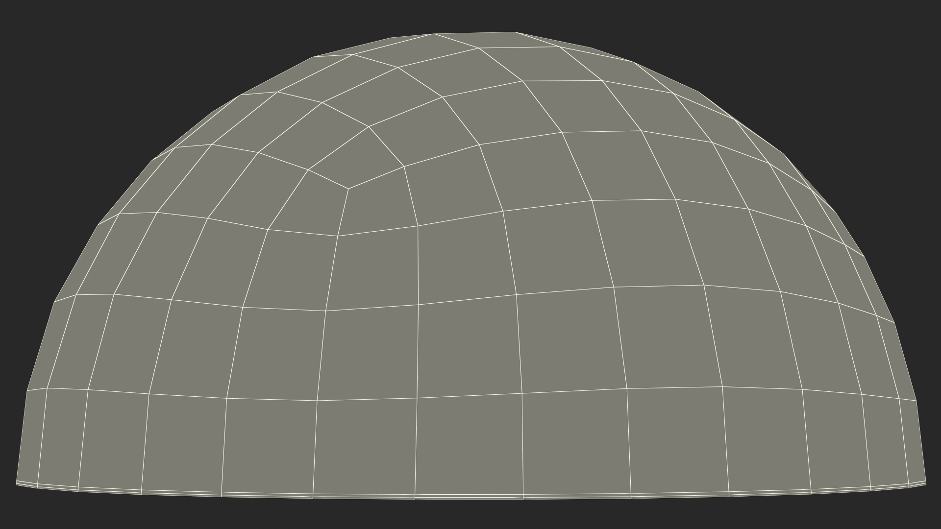 3D model Concrete Hemisphere Parking Barrier
